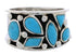 Genuine Sterling Silver Turquoise Jewelry Ring Size 8-1/4 TX28150